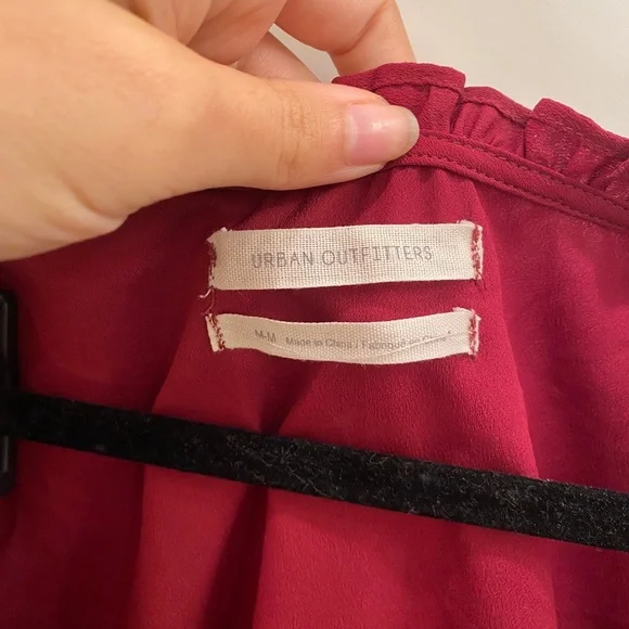 Urban Outfitters Riley Ruffle Tie-Front Blouse - Picture 5 of 5